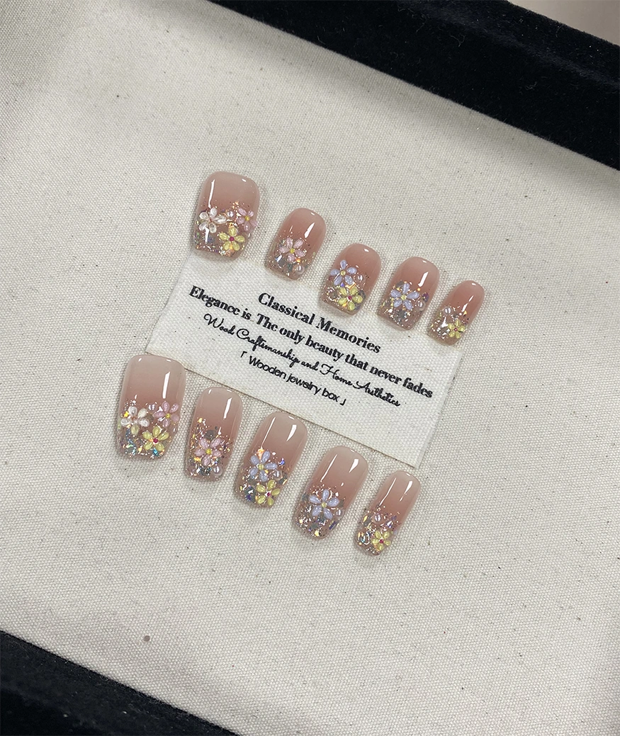Flower Fairy Squoval Press-on Nails - Image 2