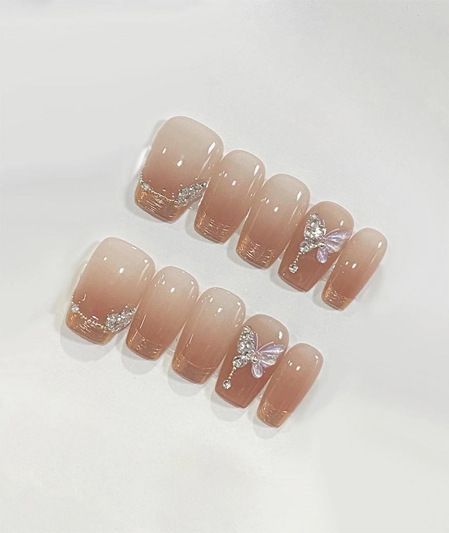 Four Seasons Tea Short Square Press-on Nails - Image 2