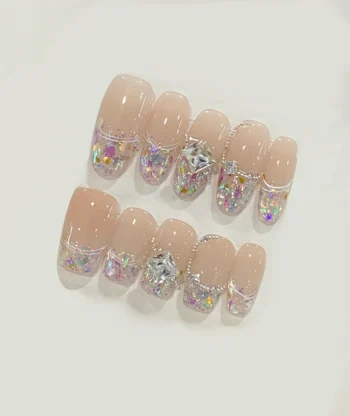 Alternative view of Glass Wrapper Press-on Nails