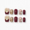 Flashing Love Zircon Press-on Nails
