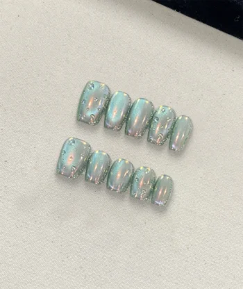 Alternative view of Mint Summer Press-on Nails