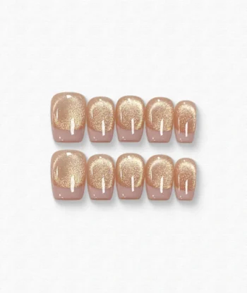 Peach Milk Cap Press-on Nails
