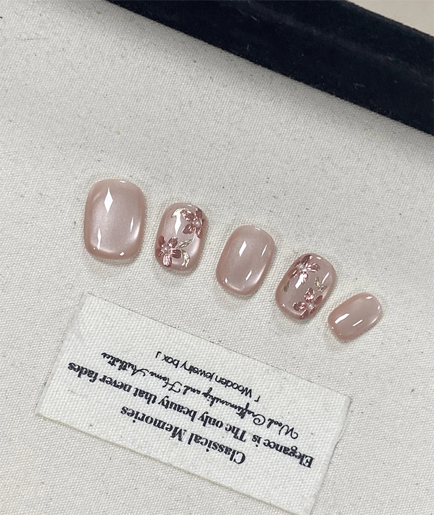 Pine Moon Cherry Blossom Press-on Nails - Image 2