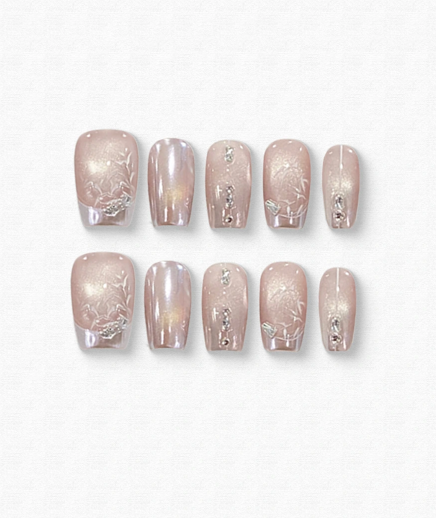 Pink Glass Wonderland Press-on Nails