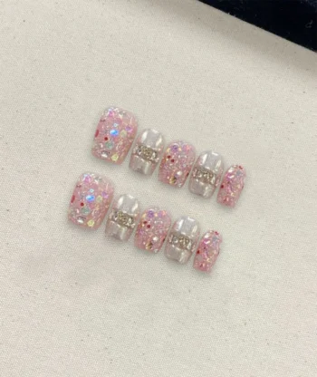 Alternative view of Powder Puff Press-on Nails