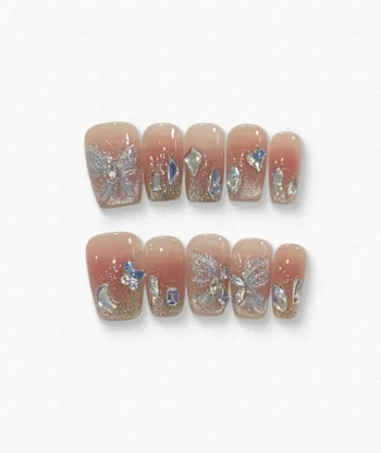 Sun-dried Pink Powder Press-on Nails