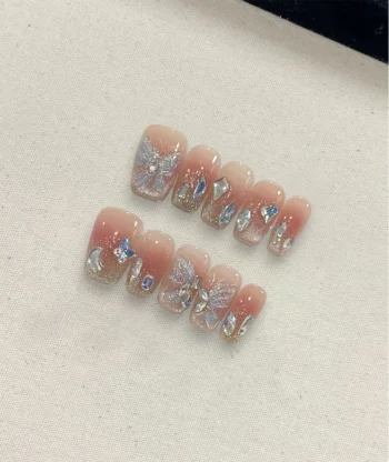 Alternative view of Sun-dried Pink Powder Press-on Nails