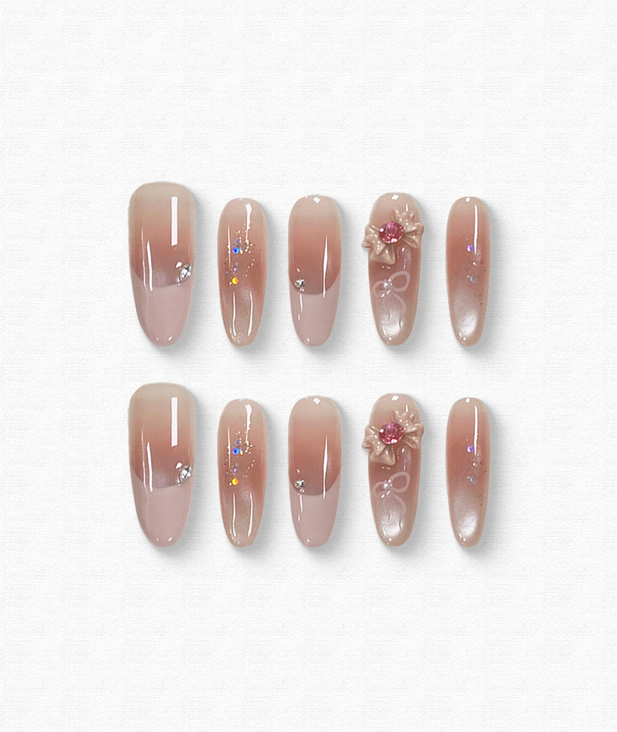The Scent of Love's Excess Almond Press-on Nails