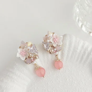 Alternative view of Fairy Blossom Cluster Earrings