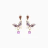 Luna Butterfly Crescent Earrings