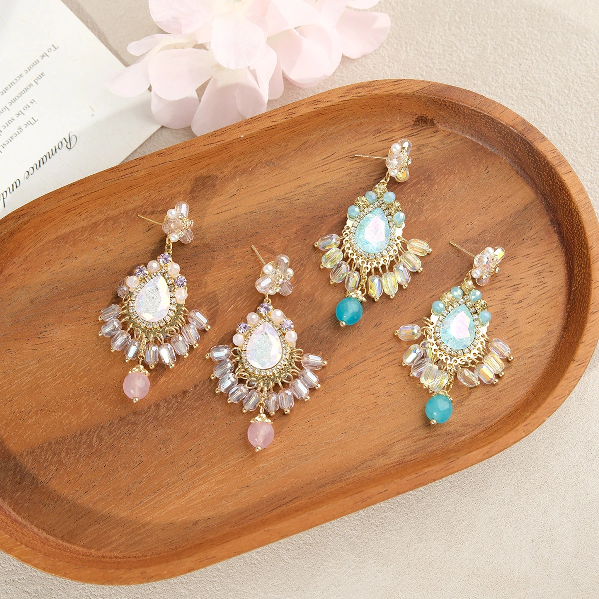 Sahara Teardrop Beaded Earrings - Image 6